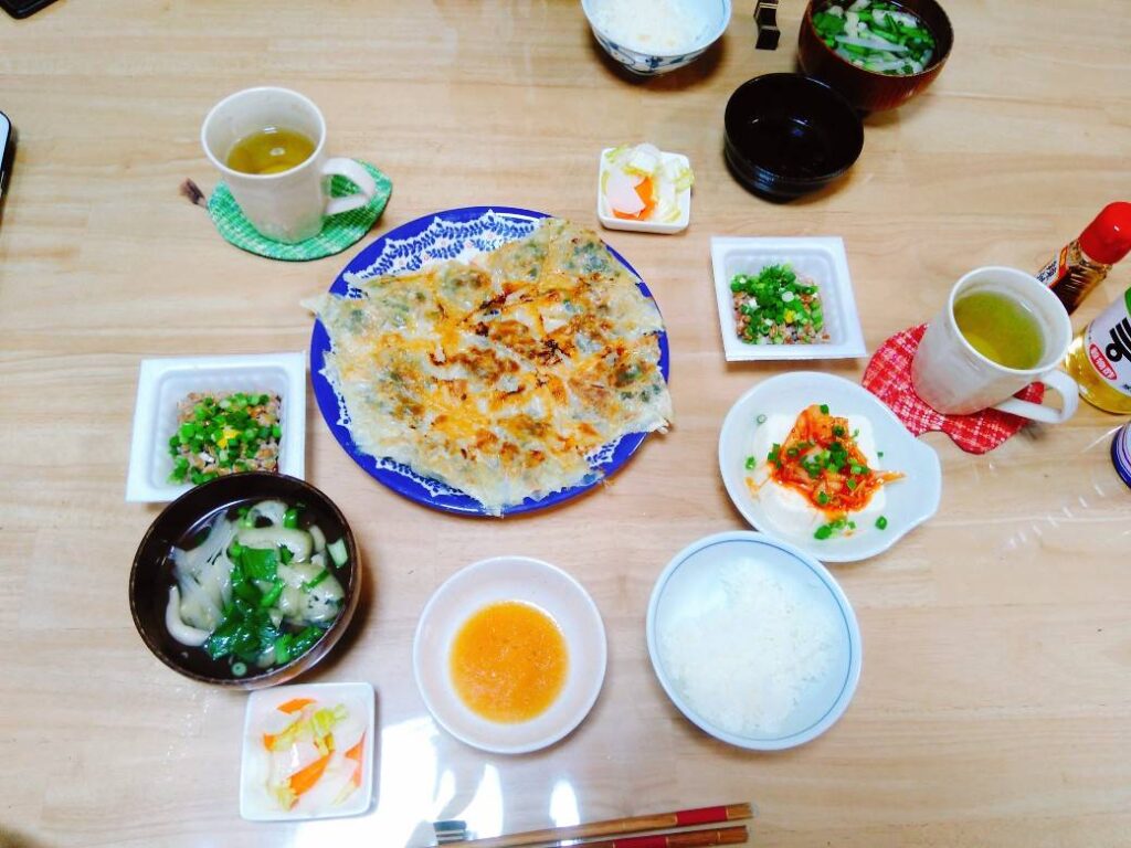 この日の晩御飯の様子